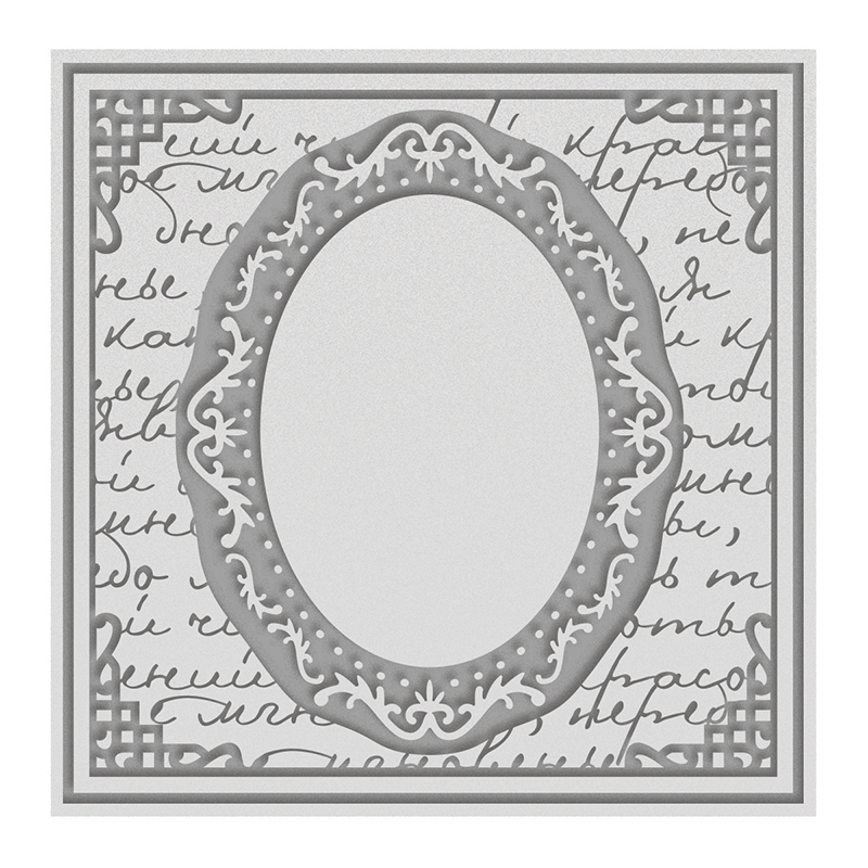 Rambling Rose 6x6" Embossing Folder- Ornate Mirror